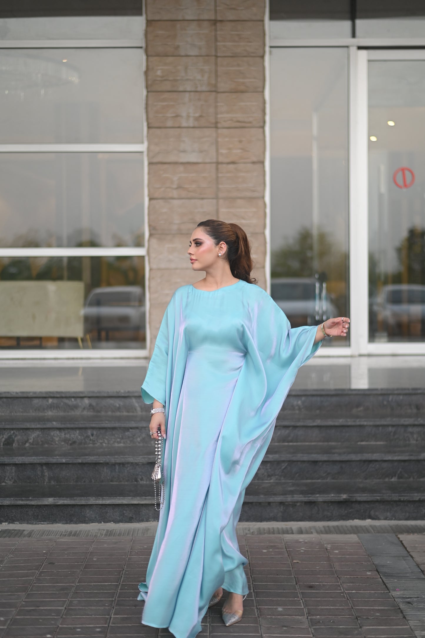 Butterfly Kaftan – Icy Mist