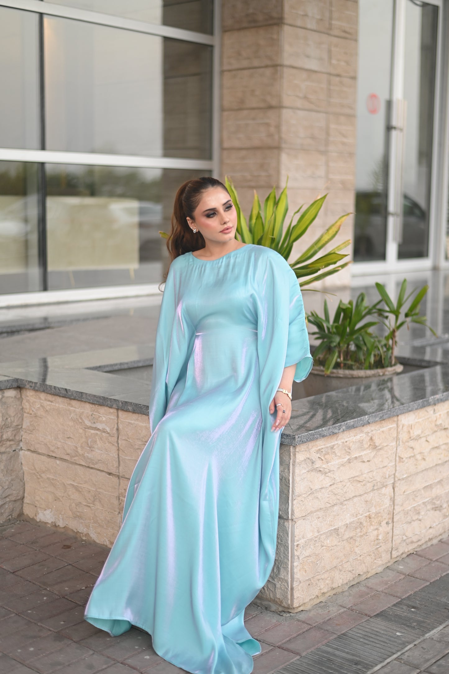 Butterfly Kaftan – Icy Mist